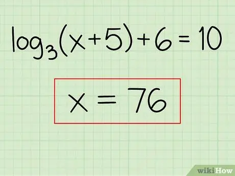 Logarithms ን ይፍቱ ደረጃ 9