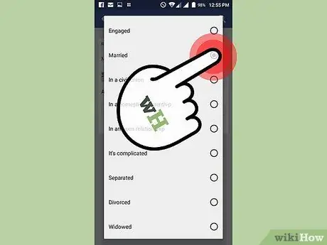 Ändern Sie Ihren Beziehungsstatus auf Facebook Schritt 5