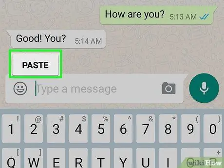 Copy and Paste on Whatsapp Step 14