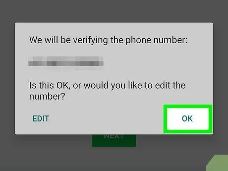 Aktivera WhatsApp utan en verifieringskod Steg 18