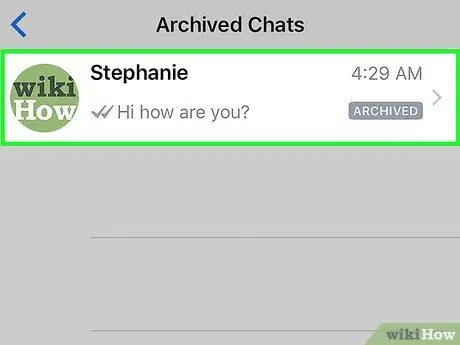 ดูแชทที่เก็บถาวรใน WhatsApp ขั้นตอนที่ 5