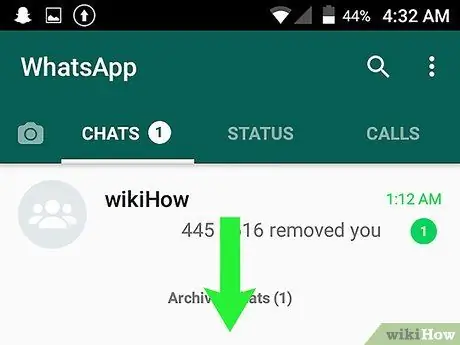 Bekyk geargiveerde geselsies op WhatsApp Stap 8