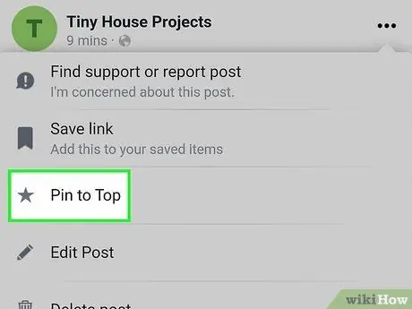 फेसबुक पर एक पोस्ट पिन करें चरण 12