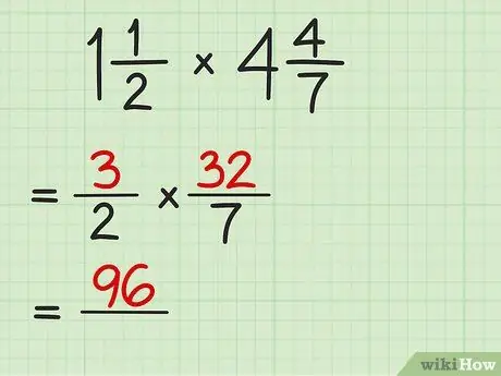 Pag-multiply ng Mga Fraction Sa Buong Mga Numero Hakbang 2