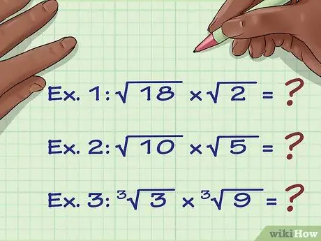 Multiply Radicals Step 1