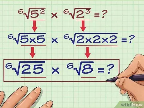 Multiplier les radicaux Étape 11