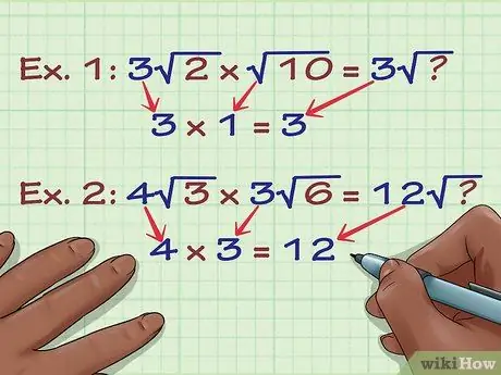 Multiplier les radicaux Étape 4