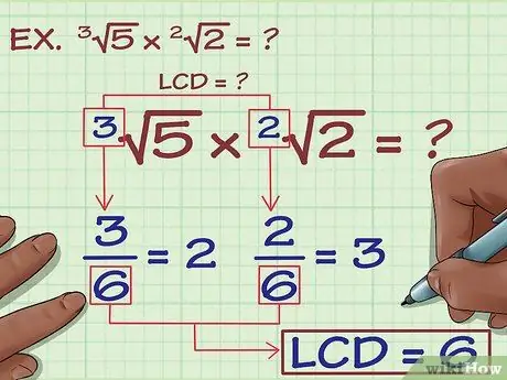 Multiplicera radikaler Steg 7