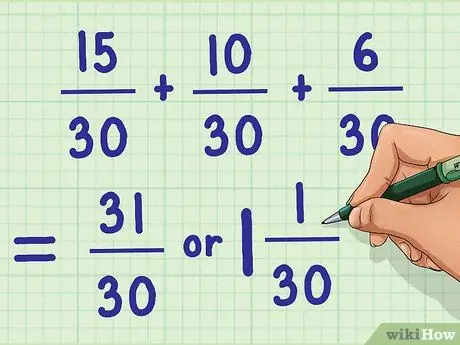 Eng kam umumiy denominatorni toping 4 -qadam