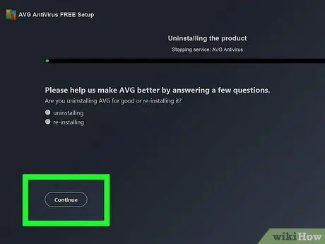 Avinstaller AVG Trinn 25