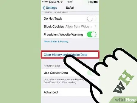 Eliminar datos de la aplicación en iOS Paso 2