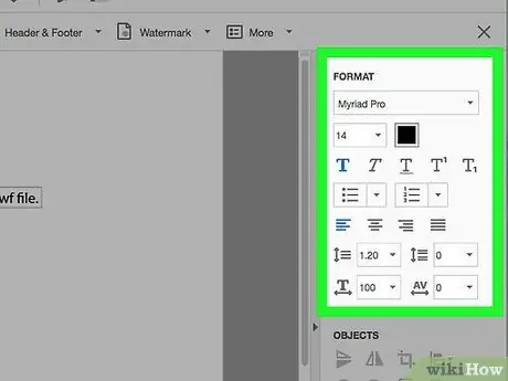 Izmijenite svojstva fonta teksta u PDF -u Korak 6