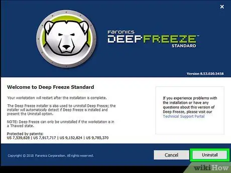 Deinstalirajte Deep Freeze Korak 9