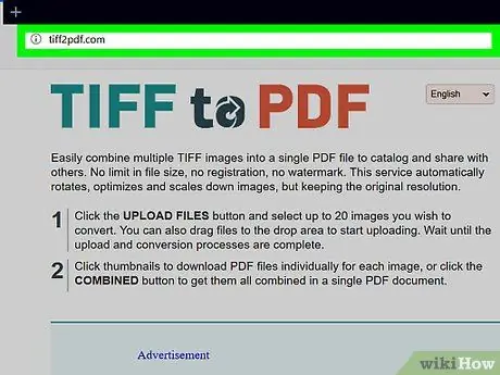 I-convert ang TIFF sa PDF Hakbang 1