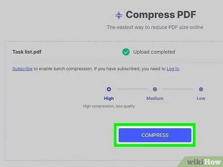 Komprimer en PDF -fil Trinn 13