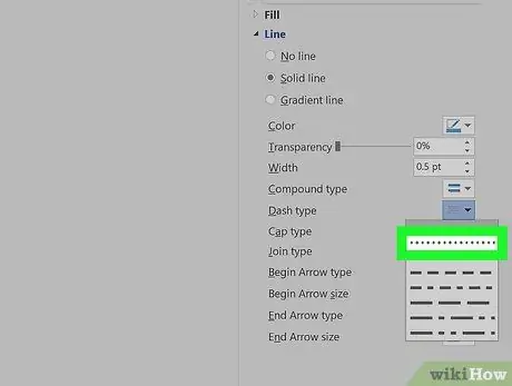 Insertar una línea de puntos en Word Paso 13