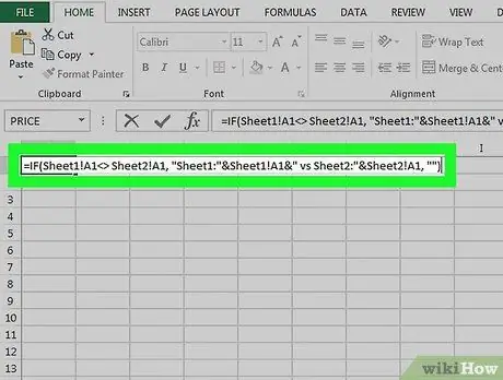 Datu salīdzināšana programmā Excel 15. darbība