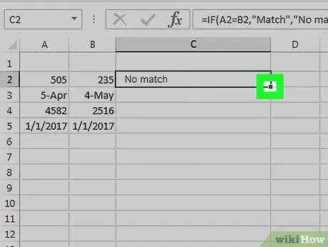 Excel -dagi ma'lumotlarni solishtiring 3 -qadam