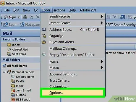 Archive in Outlook 2007 Step 6