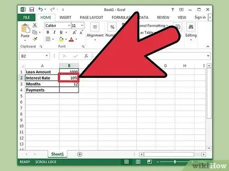 Aflossingsschema voorbereiden in Excel Stap 4