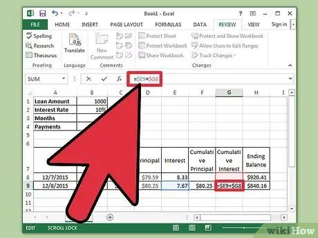 จัดทำตารางค่าตัดจำหน่ายใน Excel ขั้นตอนที่ 9