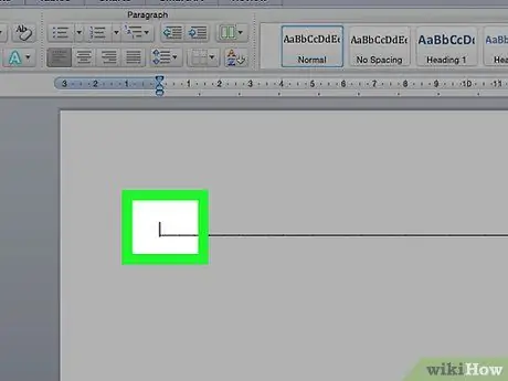 Get Rid of a Horizontal Line in Microsoft Word Step 1