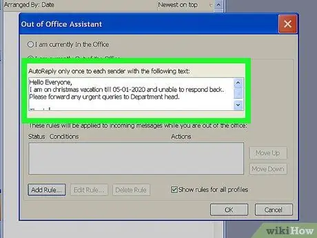 Set Up Out of Office in Outlook Step 16