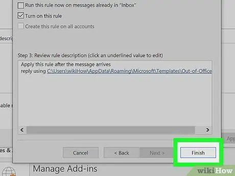 Set Up Out of Office in Outlook Step 33