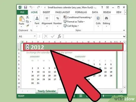 Δημιουργία ημερολογίου στο Microsoft Excel Βήμα 4