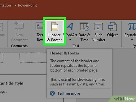 أضف رأسًا في Powerpoint الخطوة 8