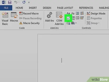 Magpasok ng isang Check Box sa Word Hakbang 8