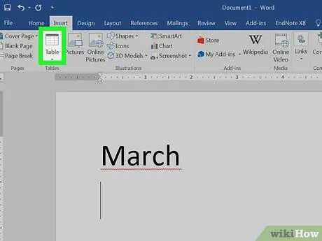 Hacer un calendario en Word Paso 11