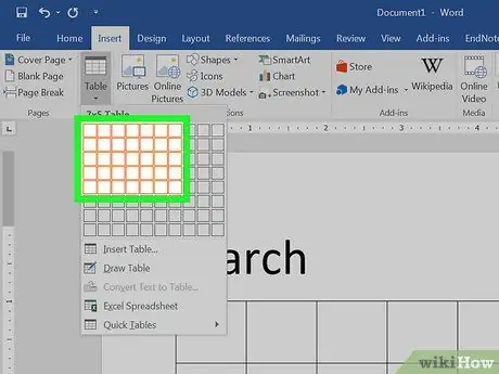 สร้างปฏิทินใน Word ขั้นตอนที่ 12