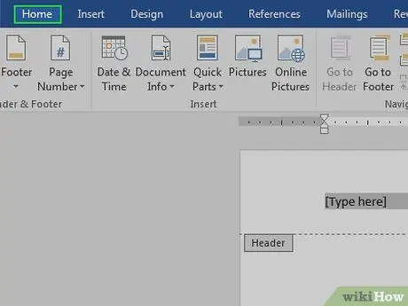 Ajouter un en-tête dans Microsoft Word Étape 11