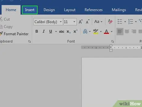 Afegiu una capçalera al Microsoft Word Pas 3