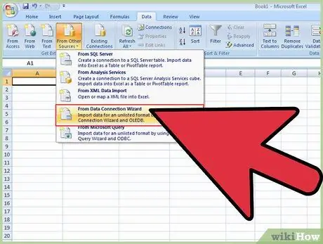 Встраивание SQL-запроса в Microsoft Excel Шаг 2