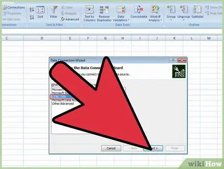 ჩადეთ SQL შეკითხვა Microsoft Excel– ში ნაბიჯი 3