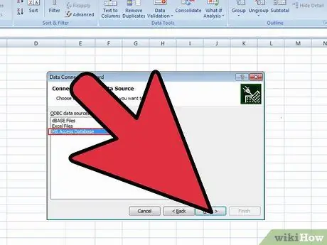 Inseriu una consulta SQL al Microsoft Excel Pas 4