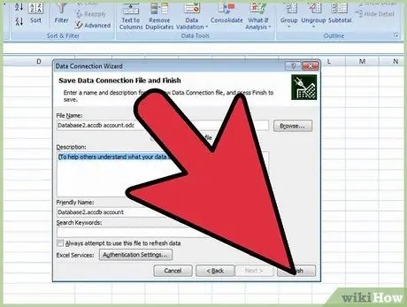 Ενσωμάτωση ενός ερωτήματος SQL στο Microsoft Excel Βήμα 7