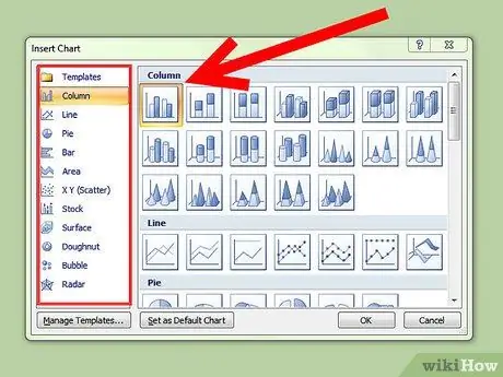 Konstruirajte grafikon u programu Microsoft Word 3. korak