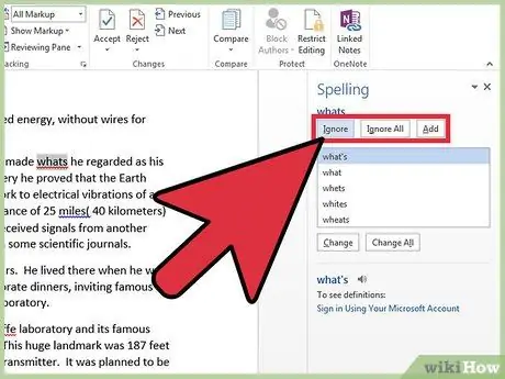 Angalia Uakifishaji katika Microsoft Word Hatua ya 11