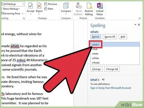 Provjerite interpunkciju u programu Microsoft Word 12. korak