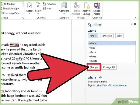 Microsoft Word Adım 13'te Noktalama İşaretlerini Kontrol Edin