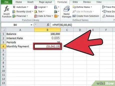 Excel Adım 12'de Aylık Ödeme Hesaplayın