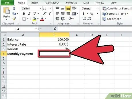 Berechnen Sie eine monatliche Zahlung in Excel Schritt 5