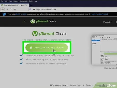 Prenesite filme z uporabo uTorrent Korak 3