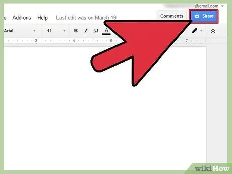 Share Google Docs Step 2