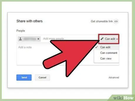 Etapa 4 do compartilhamento do Google Docs