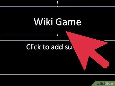 Lumikha ng isang Game sa Computer Gamit ang PowerPoint Hakbang 4