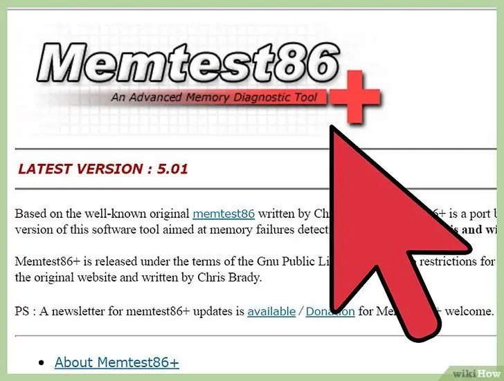 Otestujte počítačovú pamäť RAM pomocou MemTest86, krok 1